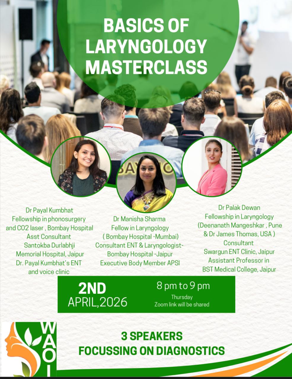basics of laryngology masterclass flyer