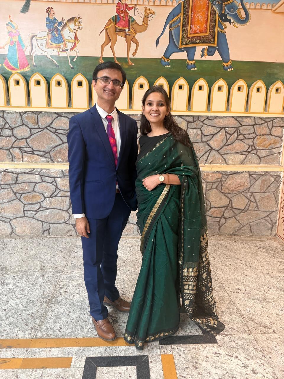 dr payal kumbhat with colleague laryngology conclave