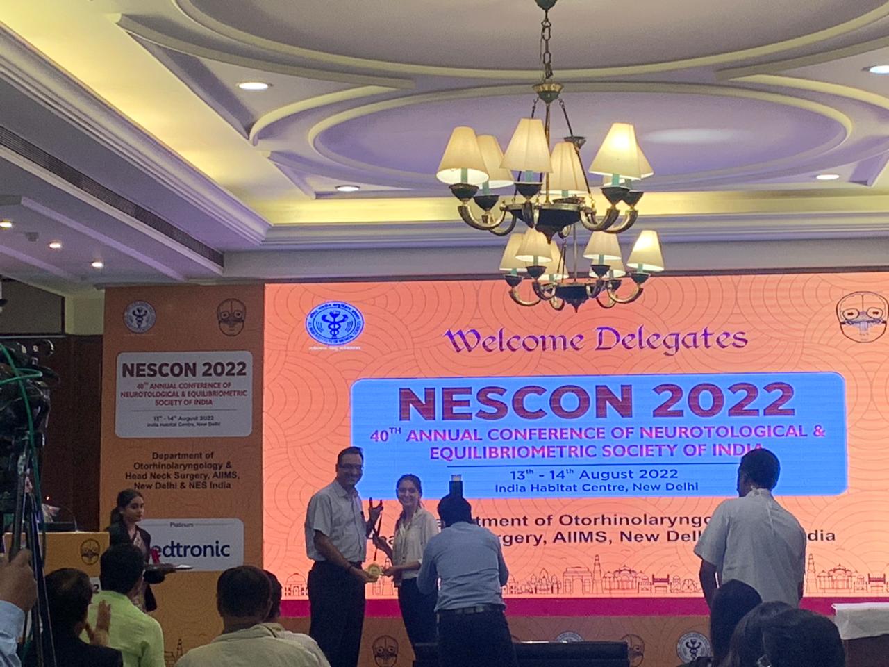 nescon 2022 award presentation aiims delhi