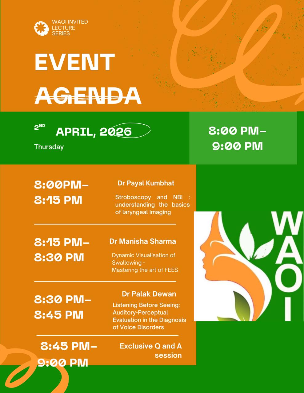 waoi lecture series event agenda